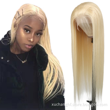 100% Virgin Blonde 613 lace front wig human hair, Hd Transparent Wholesale brazilian hair wigs Vendors